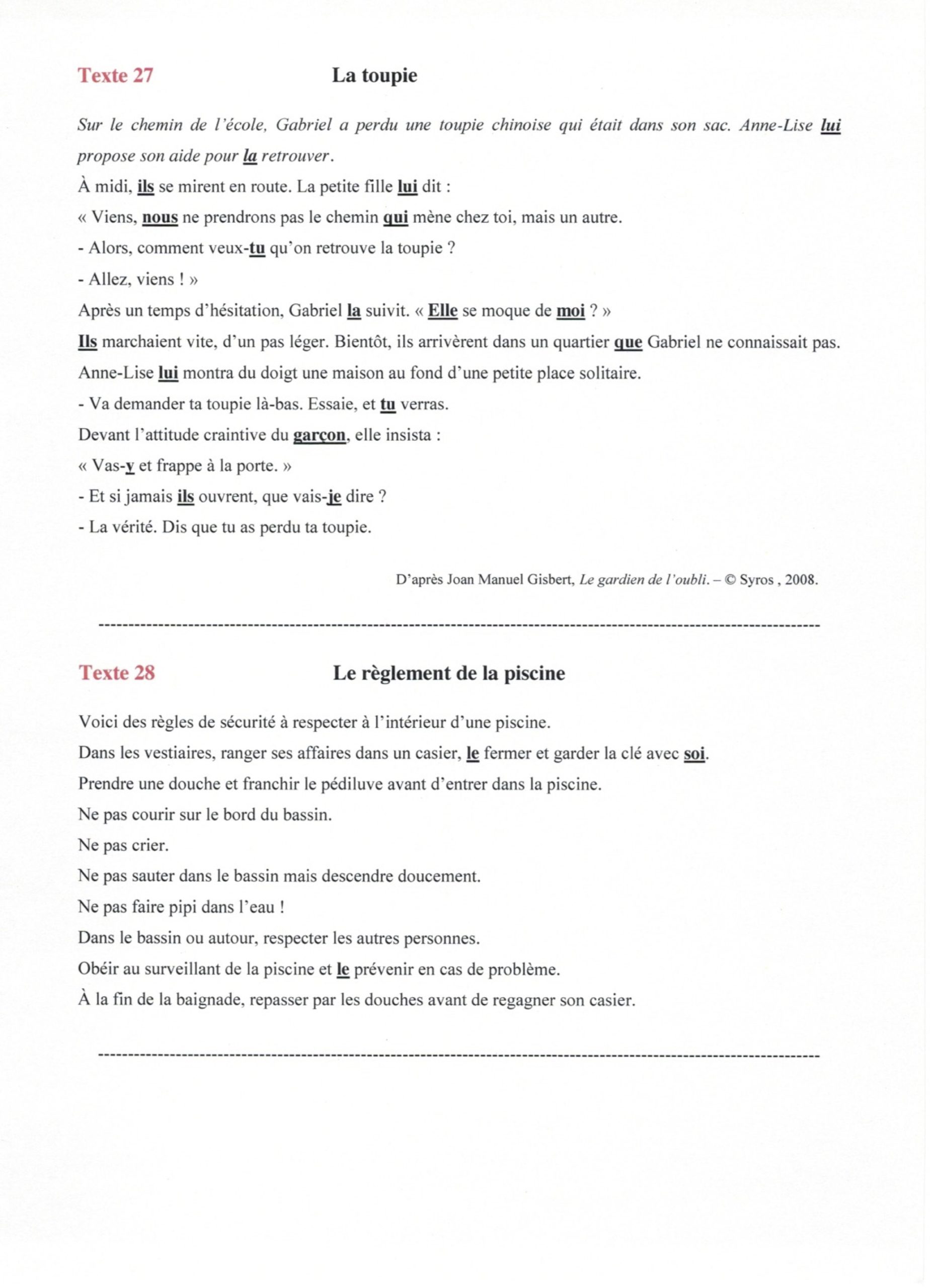 Dictée à Corriger Pdf Avec Correction Texte à Corriger Cm1